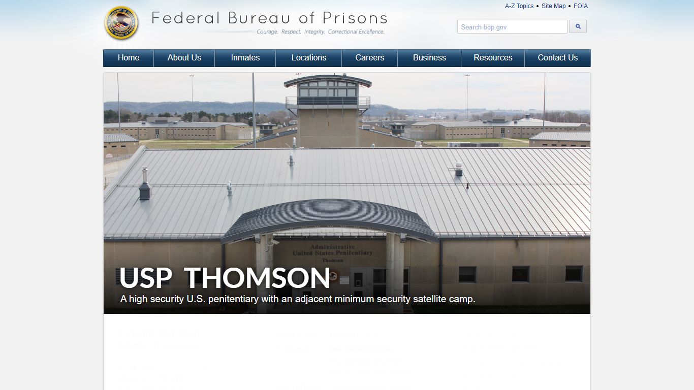 USP Thomson - Federal Bureau of Prisons